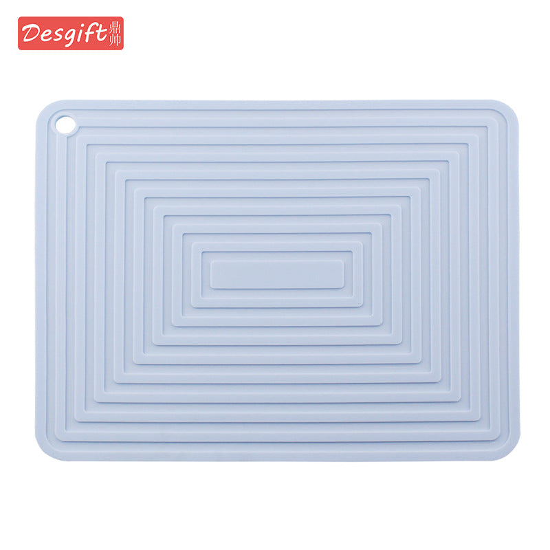 Large 29cm Silicone Pot Mat Square Thickeneded Insulation Mat Anti-Slip Corrugated Kitchen Table Casserole Mat Anti-Heat