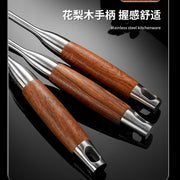 Cross-Border Kitchenware 316 Stainless Steel Spatula for Cooking Household Soup Spoon Rosewood Handle Spatula Kitchen Utensils Frying Spoon - QueensalesOF