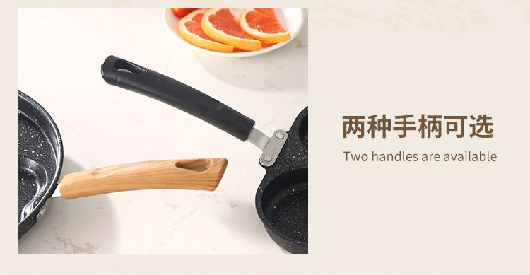Manufacturer Wholesale Pancake Frying Pan Flats Bottom Four-Hole Non-Stick Pan Household Omelette Artifact Breakfast Pan Kitchen Utensils Eggs