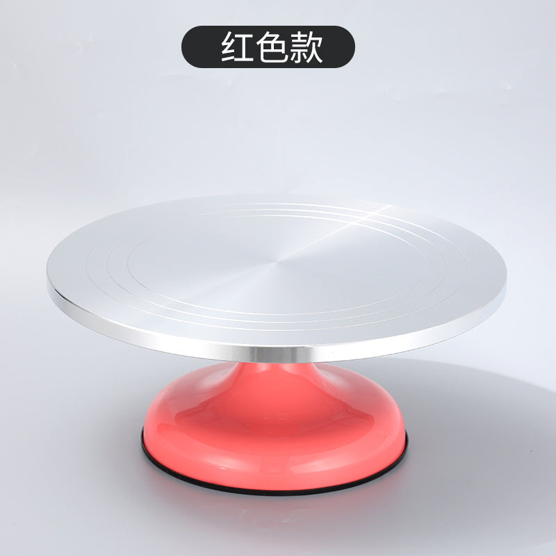Aluminum Alloy cake turntable new baking tools DIY birthday cake turntable mold non-slip decorating table utensils