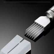 Stainless Steel Onion Cutter, Onion Knife, Shredder, Kitchen Tool, Shredding Knife, Multifunctional Kitchen Utensil with Hanging Hole, Grater - QueensalesOF