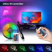 1m USB LED Strip Lights 60LEDs/m RGB Tape SMD 2835 With Remote Control Flexible Tape Diode Ribbon TV Backlight Room Decor - QueensalesOF