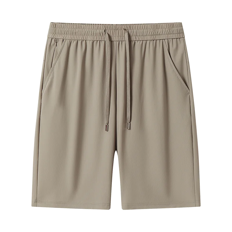 Big Size 9XL Men's Ice Silk Shorts Knee Length Bermuda Male Plus Large Quick Dry Sport Cool Elastic Summer Light Golf Sweatshort