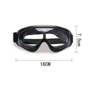 Pet Goggles Adjustable Anti UV Glare Windproof Sunglasses for Dogs Outdoor Hiking Running Beach All Breeds Eye Protection Black - QueensalesOF