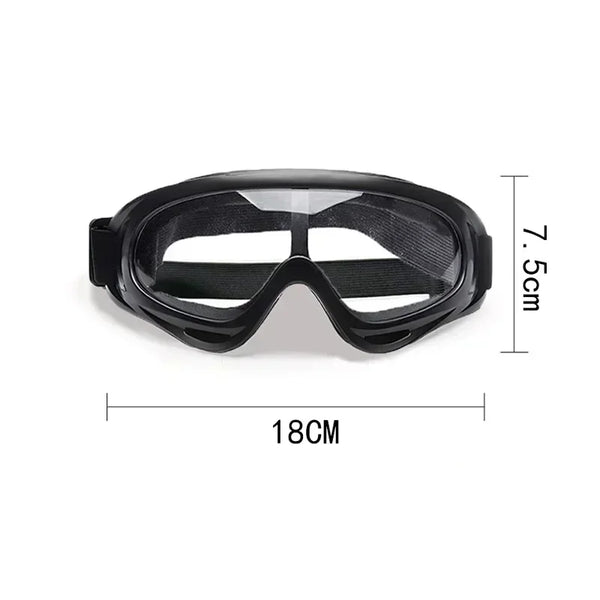 Pet Goggles Adjustable Anti UV Glare Windproof Sunglasses for Dogs Outdoor Hiking Running Beach All Breeds Eye Protection Black - QueensalesOF