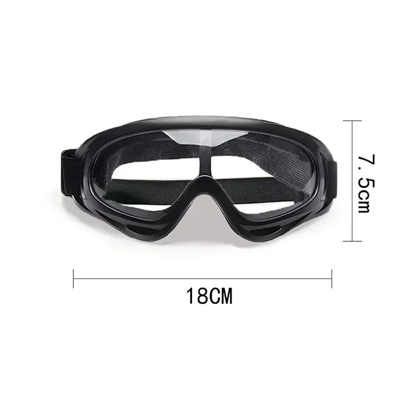 Pet Goggles Adjustable Anti UV Glare Windproof Sunglasses for Dogs Outdoor Hiking Running Beach All Breeds Eye Protection Black - QueensalesOF