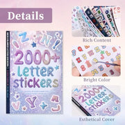 2000+ Pcs Alphabet Sticker for Journaling Fun Colorful Craft Letter Stickers for Junk Journal Scrapbooking Supplies Ideal DIY D - QueensalesOF