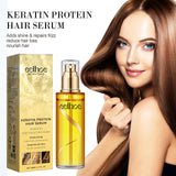 EELHOE Keratin Hair Growth Serum Natural Repair Essence Spray for Dry Curly Hair Hydrate Smooth Frizz Control Growing Hair Care - QueensalesOF