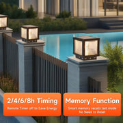 Outdoor Lighting Solar Garden Lights Installable Bulb Exterior Decoration Solar Lights for Patio Path Fence Sunlight Pillar Lamp - QueensalesOF