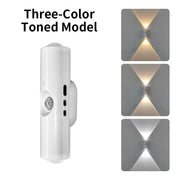 LED Cabinet Lights Motion Sensor Ambient Light Magnetic RGB Rechargeable Wall Sunset Lamp Hallway Stairs Kitchen Night Light - QueensalesOF