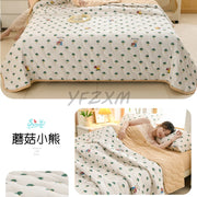New Florals Spring Summer Blanket for Single Double Soft Skin-friendly Quilt Breathable Comfortable Air Conditioning Comforter - QueensalesOF