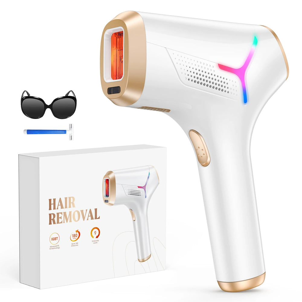 990000 Flashes Hair Removal for Women and Men IPL Hair Removal Body Bikini and Facial Areas Painless Permanent HairRemoval - QueensalesOF