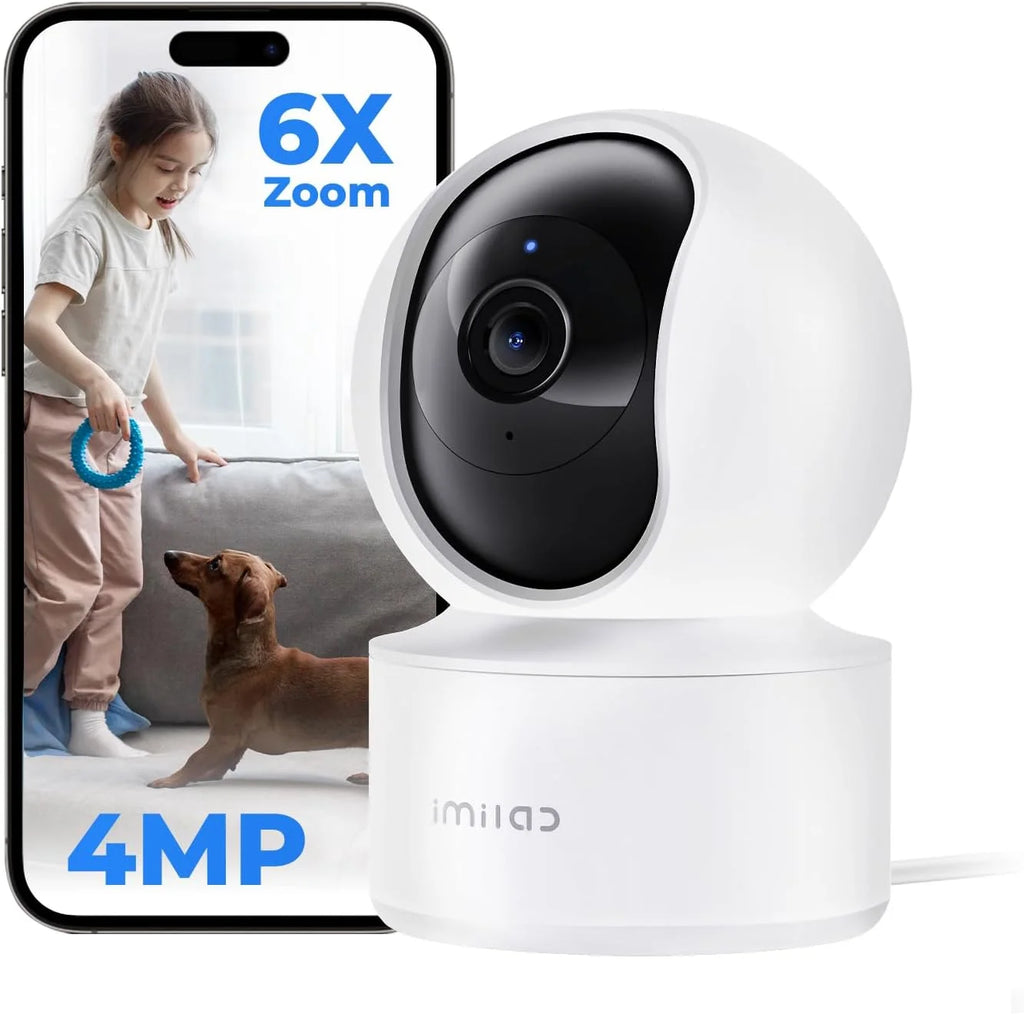 IMILAB C21 WiFi Camera 2.5K Baby Monitor Indoor IP Camera with PTZ Night Vision 2-Way Audio Human Tracking AI Detection