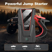 2000A/1200A Car Jump Starter Portable Power Bank 600A Car Battery Emergency Booster for Petrol Diesel 12V Car Starting Device - QueensalesOF