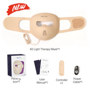 Hello Face M300 4D Light Mask 460/650/850nm Wavelengths Cordless LED Face Mask for Home Use - QueensalesOF