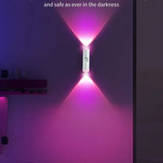 LED Cabinet Lights Motion Sensor Ambient Light Magnetic RGB Rechargeable Wall Sunset Lamp Hallway Stairs Kitchen Night Light - QueensalesOF