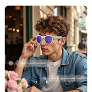 Lenovo HOT1600W Camera AI Smart Glasses HD Video Recording Real-time Translation AI Recognition Wifi Transmission Music Control - QueensalesOF