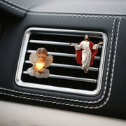2pcs Angelic Car Air Vent Clip, Women's Car Decor, Cute Acrylic Car Air Freshener Vent Clip, Car Accessory - QueensalesOF