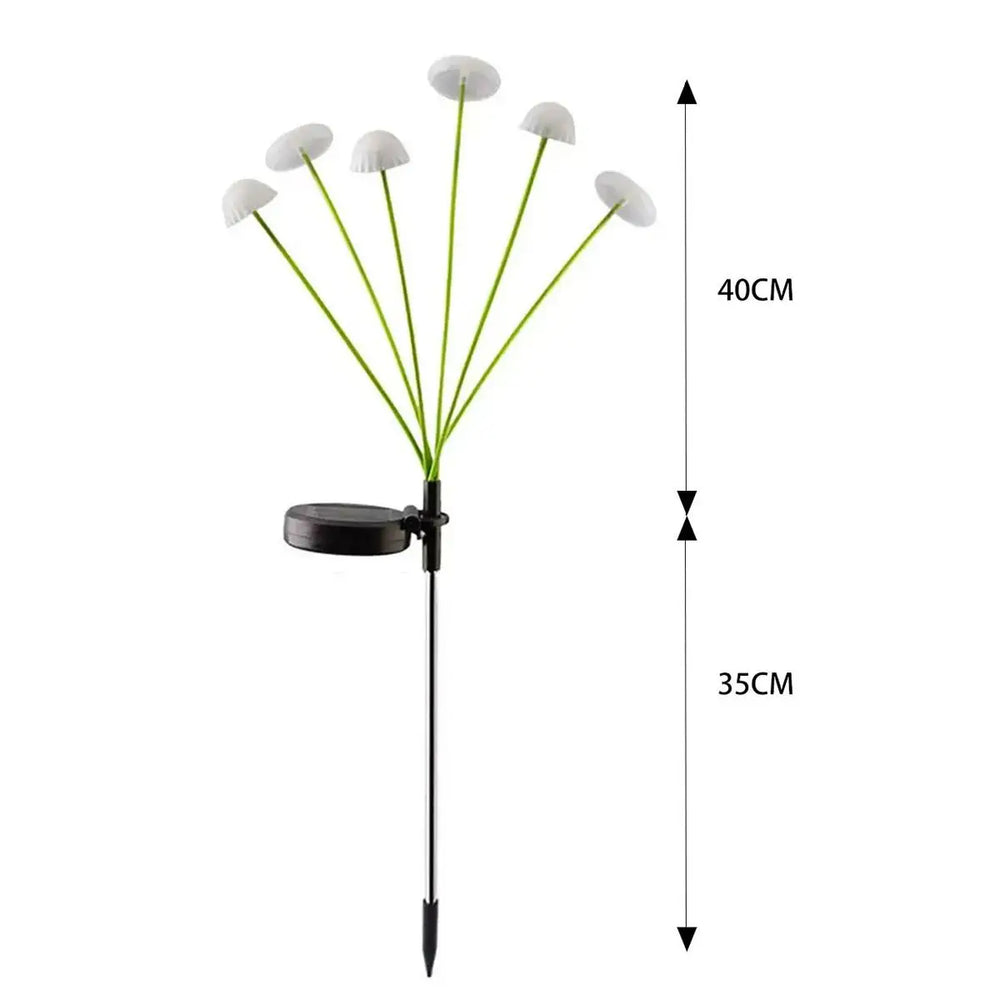 Solar Garden Lights Led Jellyfish Sway For Decoration Yard Outdoor Waterproof Ip65 Outdoor Waterproof Light Light Mushroom Shape - QueensalesOF