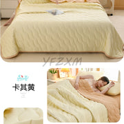 New Florals Spring Summer Blanket for Single Double Soft Skin-friendly Quilt Breathable Comfortable Air Conditioning Comforter - QueensalesOF
