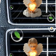 2pcs Angelic Car Air Vent Clip, Women's Car Decor, Cute Acrylic Car Air Freshener Vent Clip, Car Accessory - QueensalesOF