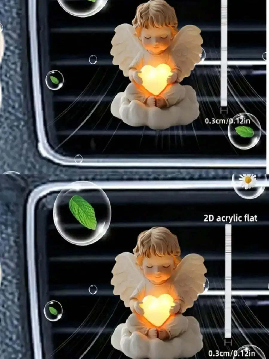 2pcs Angelic Car Air Vent Clip, Women's Car Decor, Cute Acrylic Car Air Freshener Vent Clip, Car Accessory