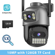 BESDER 15MP Wifi Camera PTZ Outdoor Dual Screen 10X Digital Zoom Human Detection 10MP Security IP Camera Surveillance O-Kam Pro - QueensalesOF