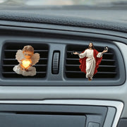 2pcs Angelic Car Air Vent Clip, Women's Car Decor, Cute Acrylic Car Air Freshener Vent Clip, Car Accessory - QueensalesOF