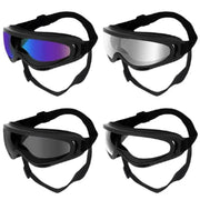 Pet Goggles Adjustable Anti UV Glare Windproof Sunglasses for Dogs Outdoor Hiking Running Beach All Breeds Eye Protection Black - QueensalesOF