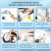 Premium Electric Cleaning Brush – IPX7 Waterproof with Ergonomic Handle - QueensalesOF