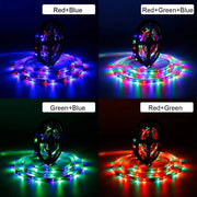 1m USB LED Strip Lights 60LEDs/m RGB Tape SMD 2835 With Remote Control Flexible Tape Diode Ribbon TV Backlight Room Decor - QueensalesOF