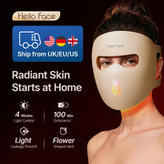 Hello Face M300 4D Light Mask 460/650/850nm Wavelengths Cordless LED Face Mask for Home Use - QueensalesOF