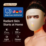 Hello Face M300 4D Light Mask 460/650/850nm Wavelengths Cordless LED Face Mask for Home Use - QueensalesOF