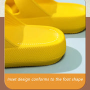 Comemore Thick Platform Sandals Beach Shoes Bathroom Slipper Soft Men Flat Slides Women Slippers Adjustable Buckle Oversized 47 - QueensalesOF