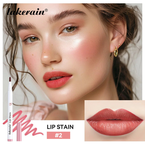 6Colors Lip Stain Pencil Liquid Lip Liner Waterproof Plumping Lip Tint Natural Matte Nude Brown Long Lasting Beauty  Makeup Pen