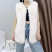 2023 New Fur Vest Women High Quality Fashion Vest - QueensalesOF