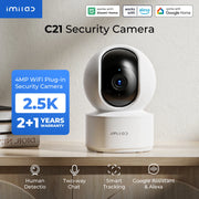 IMILAB C21 WiFi Camera 2.5K Baby Monitor Indoor IP Camera with PTZ Night Vision 2-Way Audio Human Tracking AI Detection - QueensalesOF