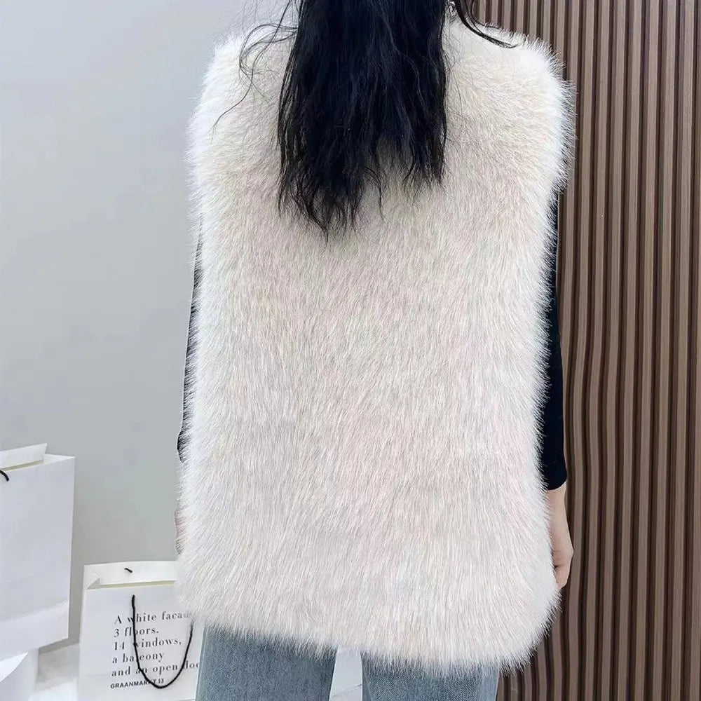 2023 New Fur Vest Women High Quality Fashion Vest