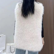 2023 New Fur Vest Women High Quality Fashion Vest - QueensalesOF