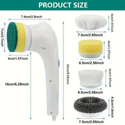 Premium Electric Cleaning Brush – IPX7 Waterproof with Ergonomic Handle - QueensalesOF