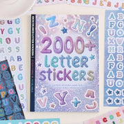 2000+ Pcs Alphabet Sticker for Journaling Fun Colorful Craft Letter Stickers for Junk Journal Scrapbooking Supplies Ideal DIY D - QueensalesOF