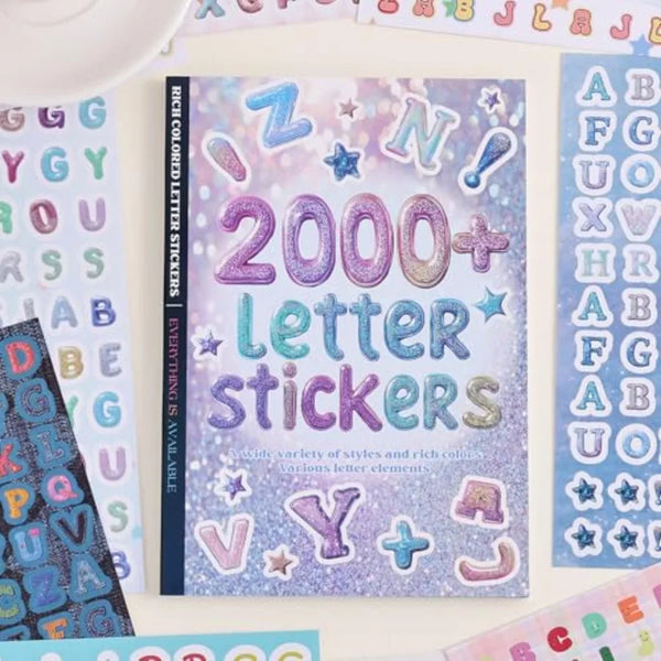 2000+ Pcs Alphabet Sticker for Journaling Fun Colorful Craft Letter Stickers for Junk Journal Scrapbooking Supplies Ideal DIY D - QueensalesOF