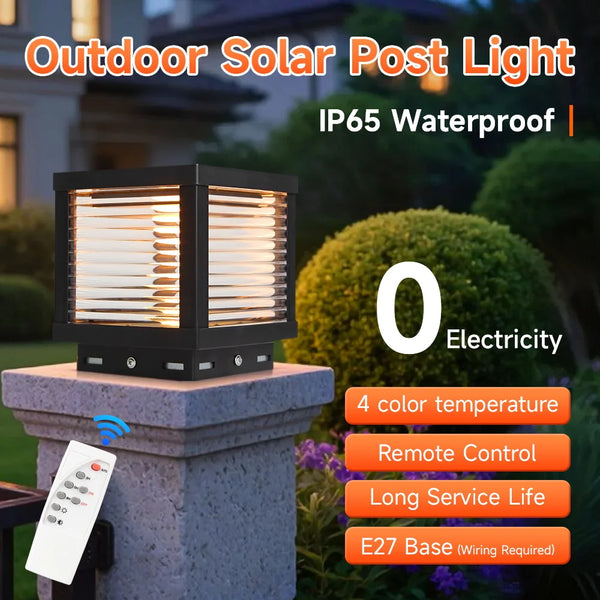 Outdoor Lighting Solar Garden Lights Installable Bulb Exterior Decoration Solar Lights for Patio Path Fence Sunlight Pillar Lamp - QueensalesOF