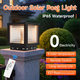 Outdoor Lighting Solar Garden Lights Installable Bulb Exterior Decoration Solar Lights for Patio Path Fence Sunlight Pillar Lamp - QueensalesOF