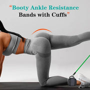 6 Pcs Color Ankle Bands Set, Elastic Resistance Bands for Leg Glute Exercise, Fitness Training & Rehab - QueensalesOF