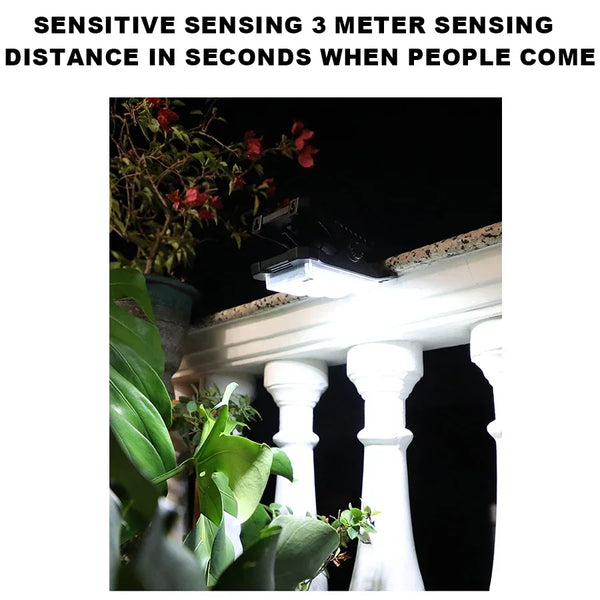 KDULIT Solar Garden Lights Outdoor Solar Clip Light Waterproof Motion Sensor Camping Lamp Fence Street Landscape Wall Decoration - QueensalesOF