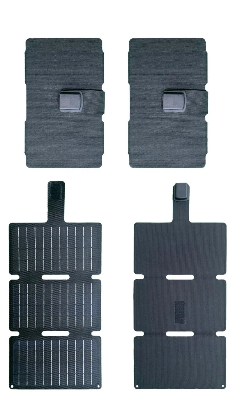 50W Foldable Solar Panel 5V USB Portable Battery Charger for Cell Phone Outdoor Waterproof Power Bank for Camping Accessories