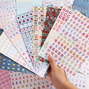 2000+ Pcs Alphabet Sticker for Journaling Fun Colorful Craft Letter Stickers for Junk Journal Scrapbooking Supplies Ideal DIY D - QueensalesOF