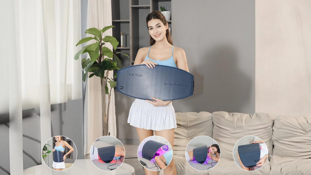 Hello Face M300 4D Light Mask 460/650/850nm Wavelengths Cordless LED Face Mask for Home Use - QueensalesOF