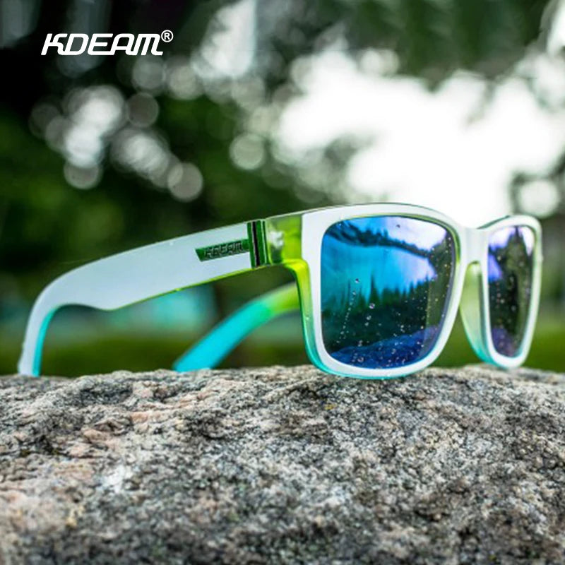 KDEAM Exclusive Sunglasses Polarized  for Men and Women Surfing Hiking Sports Sun Glasses New Translucent Blue of KD505 CE